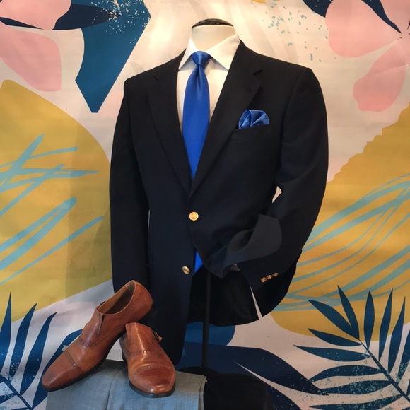 Hart Schaffner Marx Blue Blazer - Picture 12 of 16